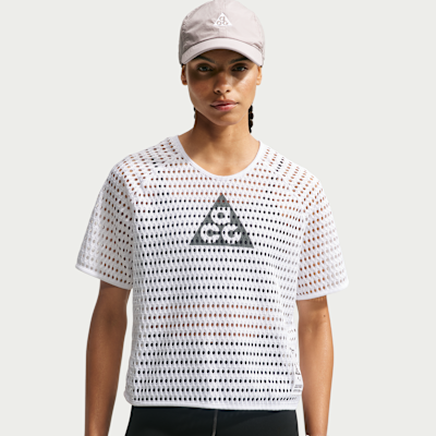 NIKE ACG Mesh Top sizeＬ ACG Radical AirFlow Women's Dri-FIT Short-Sleeve Trail-Running Top